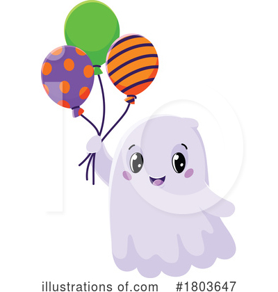 Halloween Balloons Clipart #1803647 by Vector Tradition SM