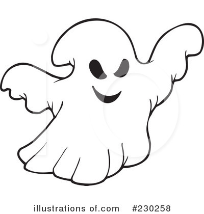 Royalty-Free (RF) Ghost Clipart Illustration by visekart - Stock Sample #230258