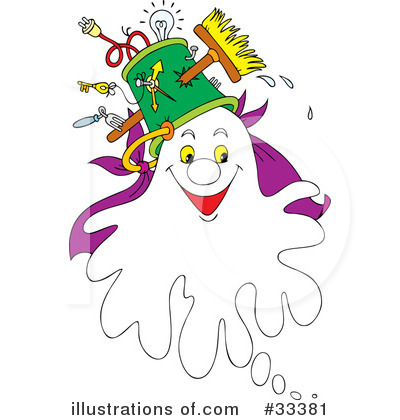 Royalty-Free (RF) Ghost Clipart Illustration by Alex Bannykh - Stock Sample #33381