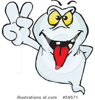 Royalty-Free (RF) Ghost Clipart Illustration by Dennis Holmes Designs - Stock Sample #59571