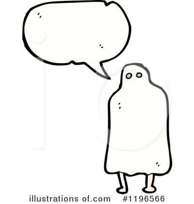 Royalty-Free (RF) Ghost Costume Clipart Illustration by lineartestpilot - Stock Sample #1196566
