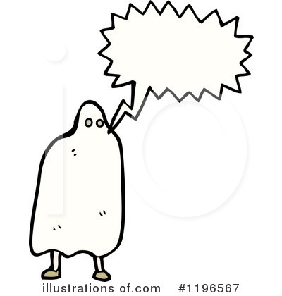 Royalty-Free (RF) Ghost Costume Clipart Illustration by lineartestpilot - Stock Sample #1196567