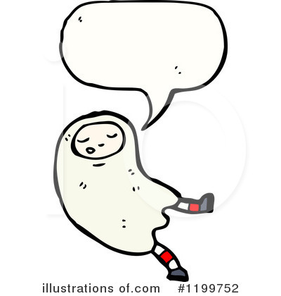 Royalty-Free (RF) Ghost Costume Clipart Illustration by lineartestpilot - Stock Sample #1199752