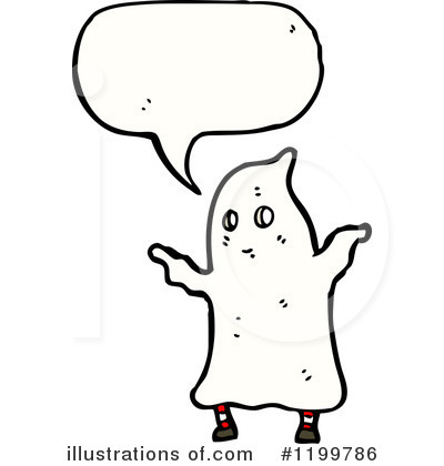 Royalty-Free (RF) Ghost Costume Clipart Illustration by lineartestpilot - Stock Sample #1199786