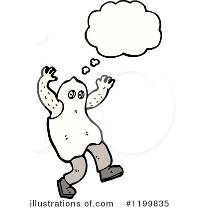 Royalty-Free (RF) Ghost Costume Clipart Illustration by lineartestpilot - Stock Sample #1199835