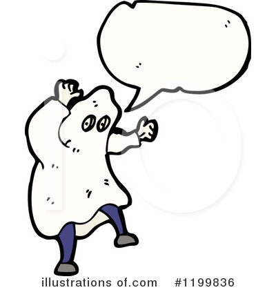Royalty-Free (RF) Ghost Costume Clipart Illustration by lineartestpilot - Stock Sample #1199836