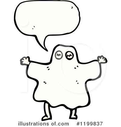 Royalty-Free (RF) Ghost Costume Clipart Illustration by lineartestpilot - Stock Sample #1199837