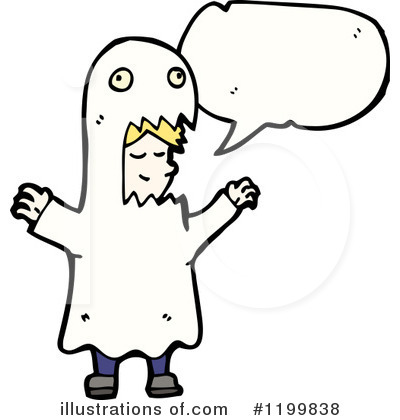 Royalty-Free (RF) Ghost Costume Clipart Illustration by lineartestpilot - Stock Sample #1199838