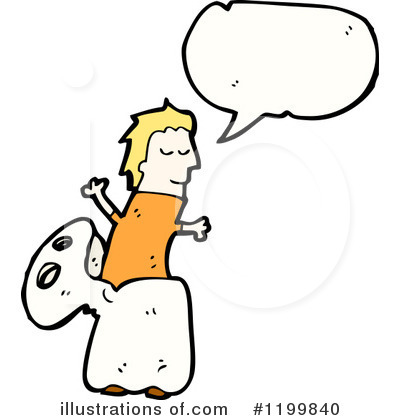 Royalty-Free (RF) Ghost Costume Clipart Illustration by lineartestpilot - Stock Sample #1199840