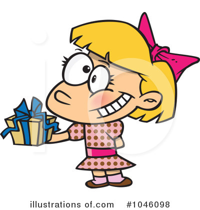 Royalty-Free (RF) Gift Clipart Illustration by toonaday - Stock Sample #1046098
