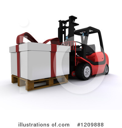 Forklift Clipart #1209888 by KJ Pargeter