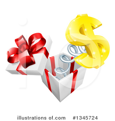 Royalty-Free (RF) Gift Clipart Illustration by AtStockIllustration - Stock Sample #1345724