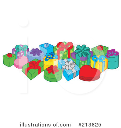Royalty-Free (RF) Gifts Clipart Illustration by visekart - Stock Sample #213825