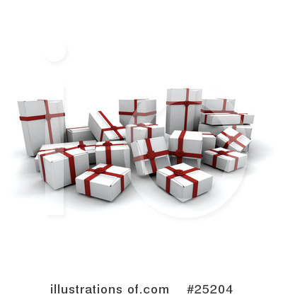 Royalty-Free (RF) Gifts Clipart Illustration by KJ Pargeter - Stock Sample #25204