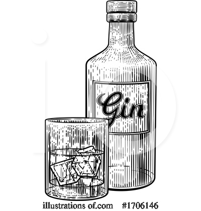 Gin Clipart #1706146 by AtStockIllustration