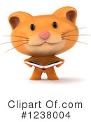 Ginger Cat Clipart #1238004 by Julos