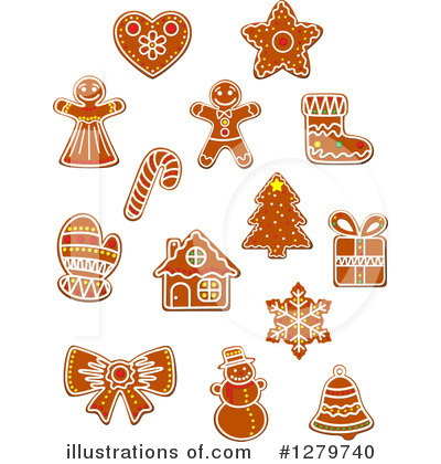 Royalty-Free (RF) Gingerbread Clipart Illustration by Vector Tradition SM - Stock Sample #1279740