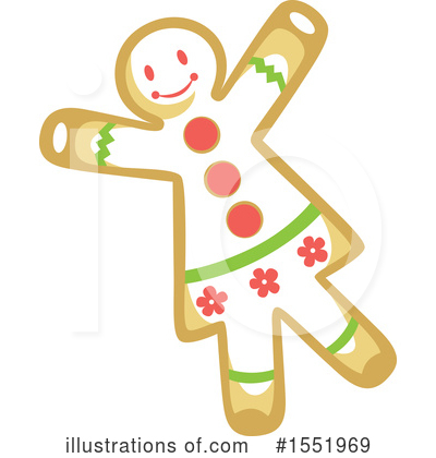 Gingerbread Woman Clipart #1551969 by Cherie Reve