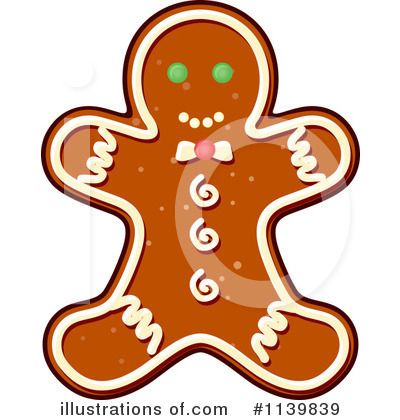 Gingerbread Man Clipart #1139839 by Vector Tradition SM
