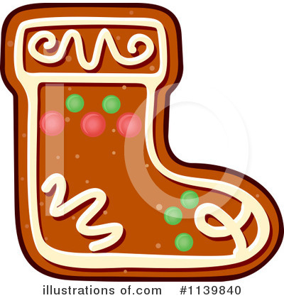 Royalty-Free (RF) Gingerbread Cookie Clipart Illustration by Vector Tradition SM - Stock Sample #1139840
