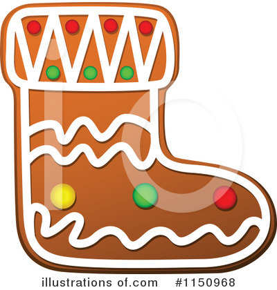 Royalty-Free (RF) Gingerbread Cookie Clipart Illustration by Vector Tradition SM - Stock Sample #1150968