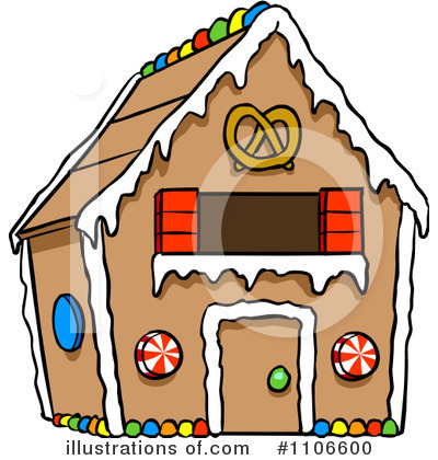 Royalty-Free (RF) Gingerbread House Clipart Illustration by Cartoon Solutions - Stock Sample #1106600
