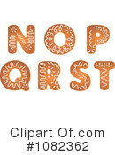 Gingerbread Letters Clipart #1082362 by Vector Tradition SM