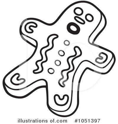 Royalty-Free (RF) Gingerbread Man Clipart Illustration by dero - Stock Sample #1051397