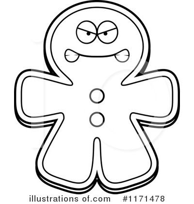 Royalty-Free (RF) Gingerbread Man Clipart Illustration by Cory Thoman - Stock Sample #1171478