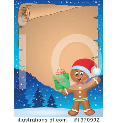 Royalty-Free (RF) Gingerbread Man Clipart Illustration by visekart - Stock Sample #1370992
