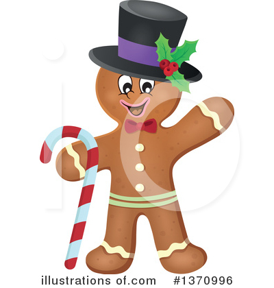 Royalty-Free (RF) Gingerbread Man Clipart Illustration by visekart - Stock Sample #1370996