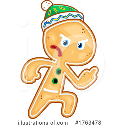 Gingerbread Man Clipart #1763478 by Hit Toon