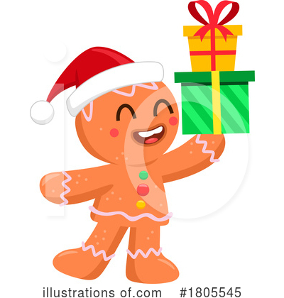 Royalty-Free (RF) Gingerbread Man Clipart Illustration by Hit Toon - Stock Sample #1805545