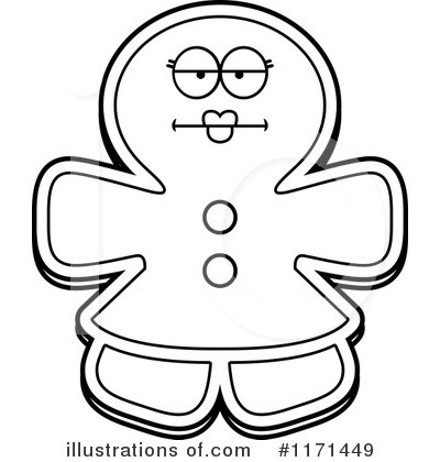 Royalty-Free (RF) Gingerbread Woman Clipart Illustration by Cory Thoman - Stock Sample #1171449