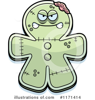 Royalty-Free (RF) Gingerbread Zombie Clipart Illustration by Cory Thoman - Stock Sample #1171414