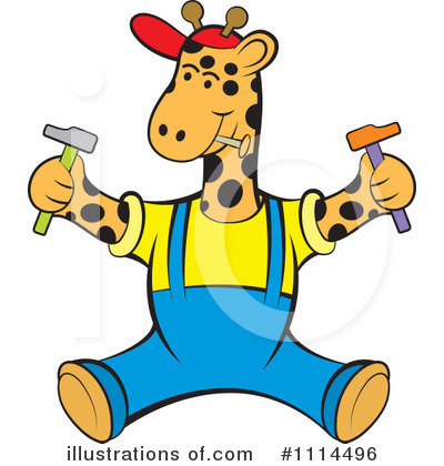 Royalty-Free (RF) Giraffe Clipart Illustration by Lal Perera - Stock Sample #1114496