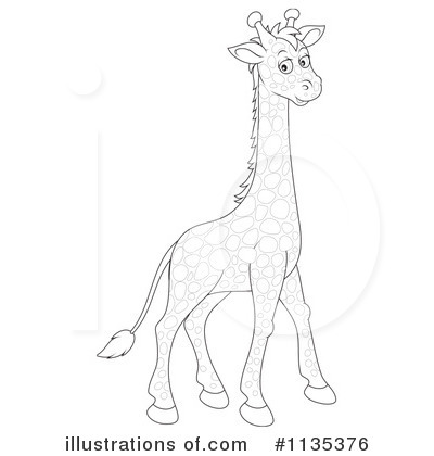 Giraffe Clipart #1135376 by Alex Bannykh