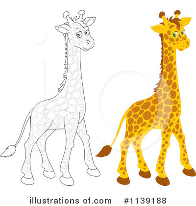 Giraffe Clipart #1139188 by Alex Bannykh