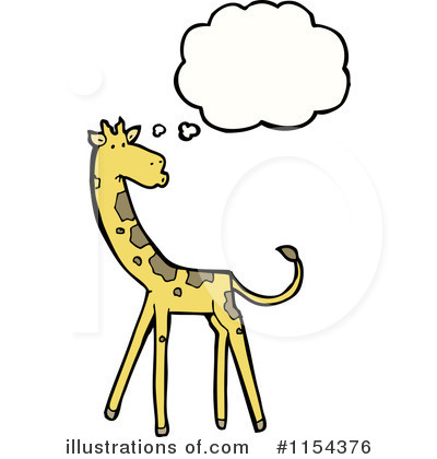 Royalty-Free (RF) Giraffe Clipart Illustration by lineartestpilot - Stock Sample #1154376