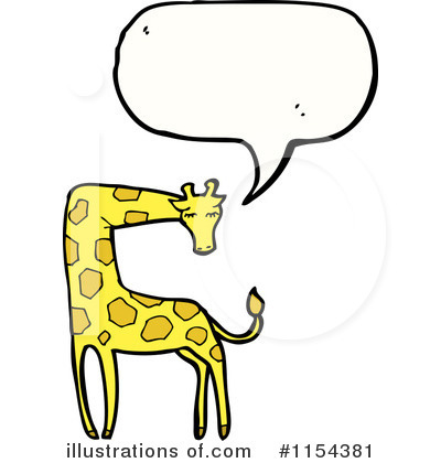 Royalty-Free (RF) Giraffe Clipart Illustration by lineartestpilot - Stock Sample #1154381