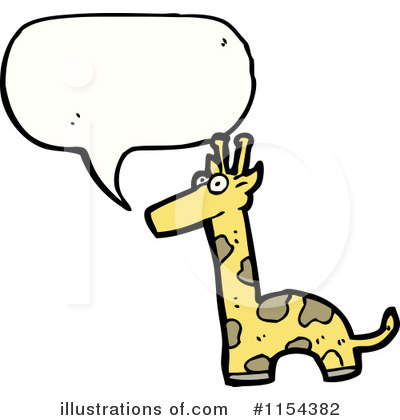 Royalty-Free (RF) Giraffe Clipart Illustration by lineartestpilot - Stock Sample #1154382