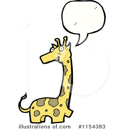 Royalty-Free (RF) Giraffe Clipart Illustration by lineartestpilot - Stock Sample #1154383