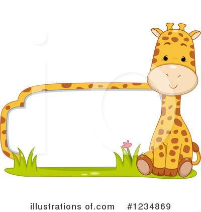 Royalty-Free (RF) Giraffe Clipart Illustration by BNP Design Studio - Stock Sample #1234869