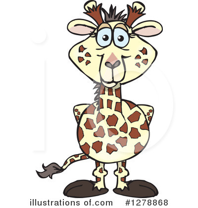 Royalty-Free (RF) Giraffe Clipart Illustration by Dennis Holmes Designs - Stock Sample #1278868
