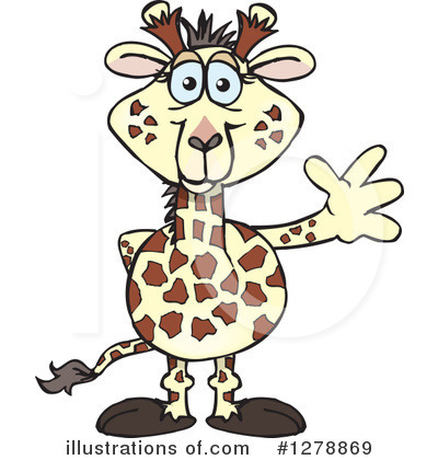 Royalty-Free (RF) Giraffe Clipart Illustration by Dennis Holmes Designs - Stock Sample #1278869