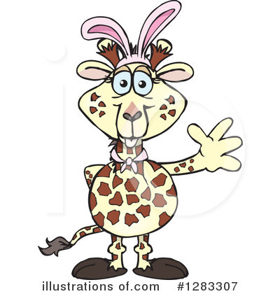 Royalty-Free (RF) Giraffe Clipart Illustration by Dennis Holmes Designs - Stock Sample #1283307