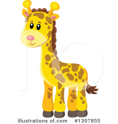 Royalty-Free (RF) Giraffe Clipart Illustration by visekart - Stock Sample #1307855