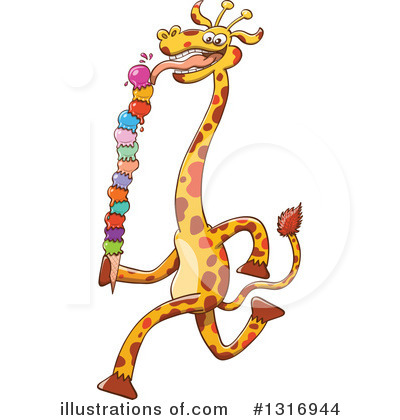 Royalty-Free (RF) Giraffe Clipart Illustration by Zooco - Stock Sample #1316944