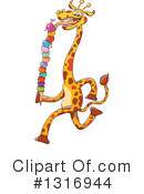 Giraffe Clipart #1316944 by Zooco