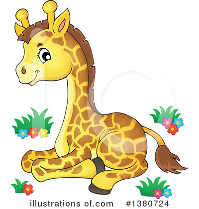 Royalty-Free (RF) Giraffe Clipart Illustration by visekart - Stock Sample #1380724
